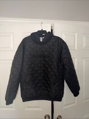 adidas Black Quilted Pullover Puffer Jacket